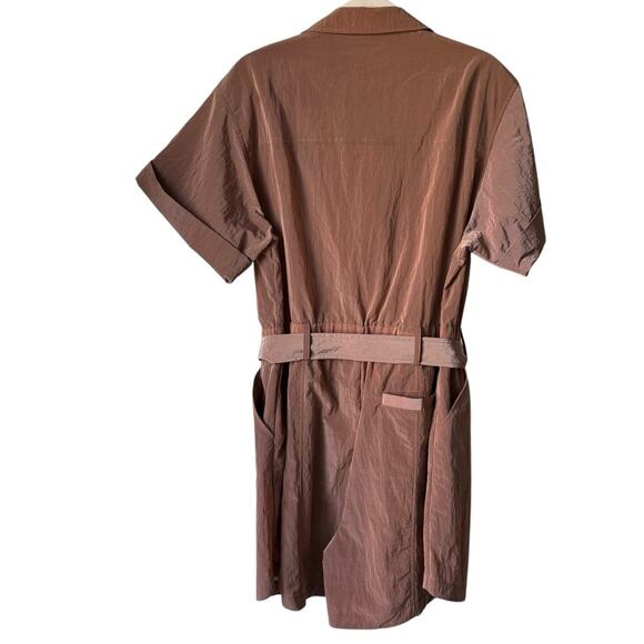 Varley Belle Boxy I Playsuit NWT Brown Size Large - Picture 2 of 5